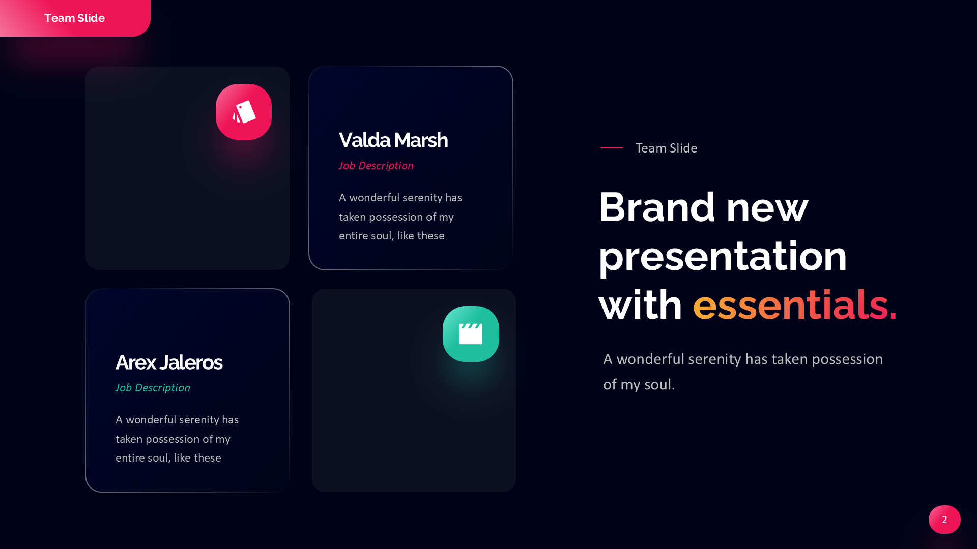 Team Slide Dark slide 2